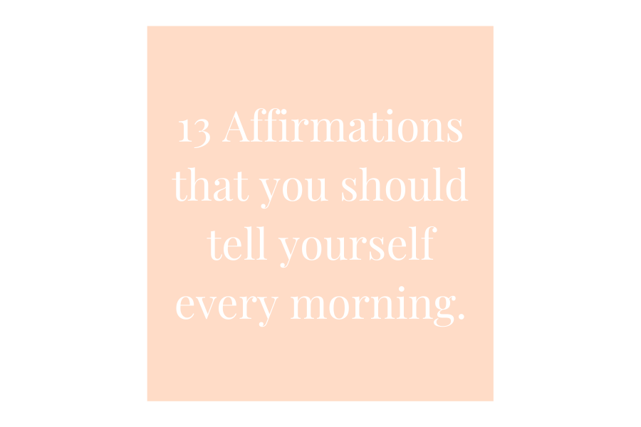 Positive affirmations.